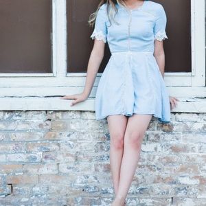 Vintage H&M baby blue cocktail dress